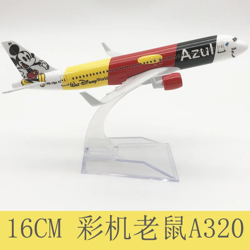 16cm Azul Airline Airbus A320 neo Aircraft Model Diecast Alloy Plane Toy