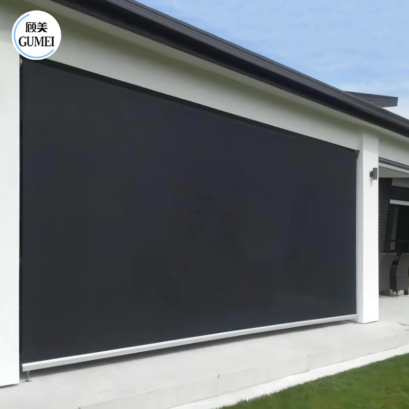 Factory Price Outdoor Waterproof Zip Track Shades Roller Blind