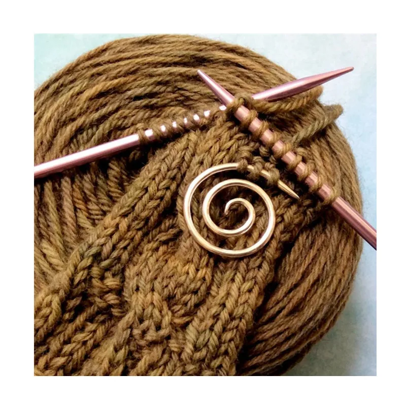 Factory Wholesale 6pcs Spiral Cable Knitting Needle Mini Handmade Knitting Tool Stainless Steel Practical Knitting Needle