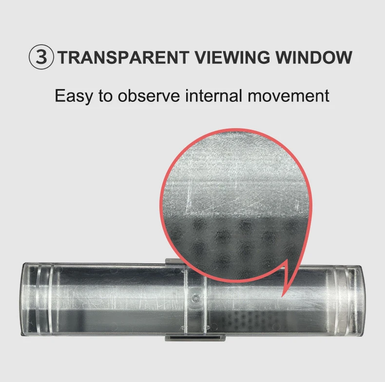 Indoor and outdoor powerful humane live mouse trap plastic long simple mouse trap