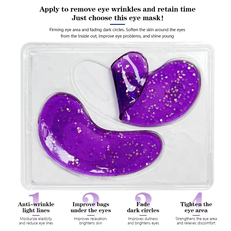 Hydrogel Eye Patch Remove Dark Circle Oem Beauty Skin Care Mask Wholesale Korean Collagen Under Eye Mask For Puffy Eye Reducing