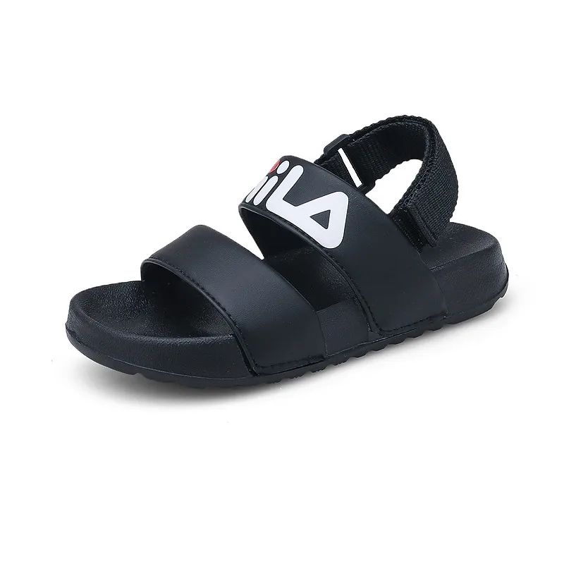 Summer baby sandals open toe breathable soft bottom non-slip beach shoes lightweight velcro