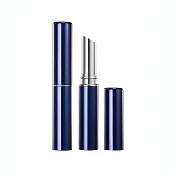 HUIHO Blue Classic Aluminum Metallic Makeup Cosmetics Packaging Lipstick Container Colored