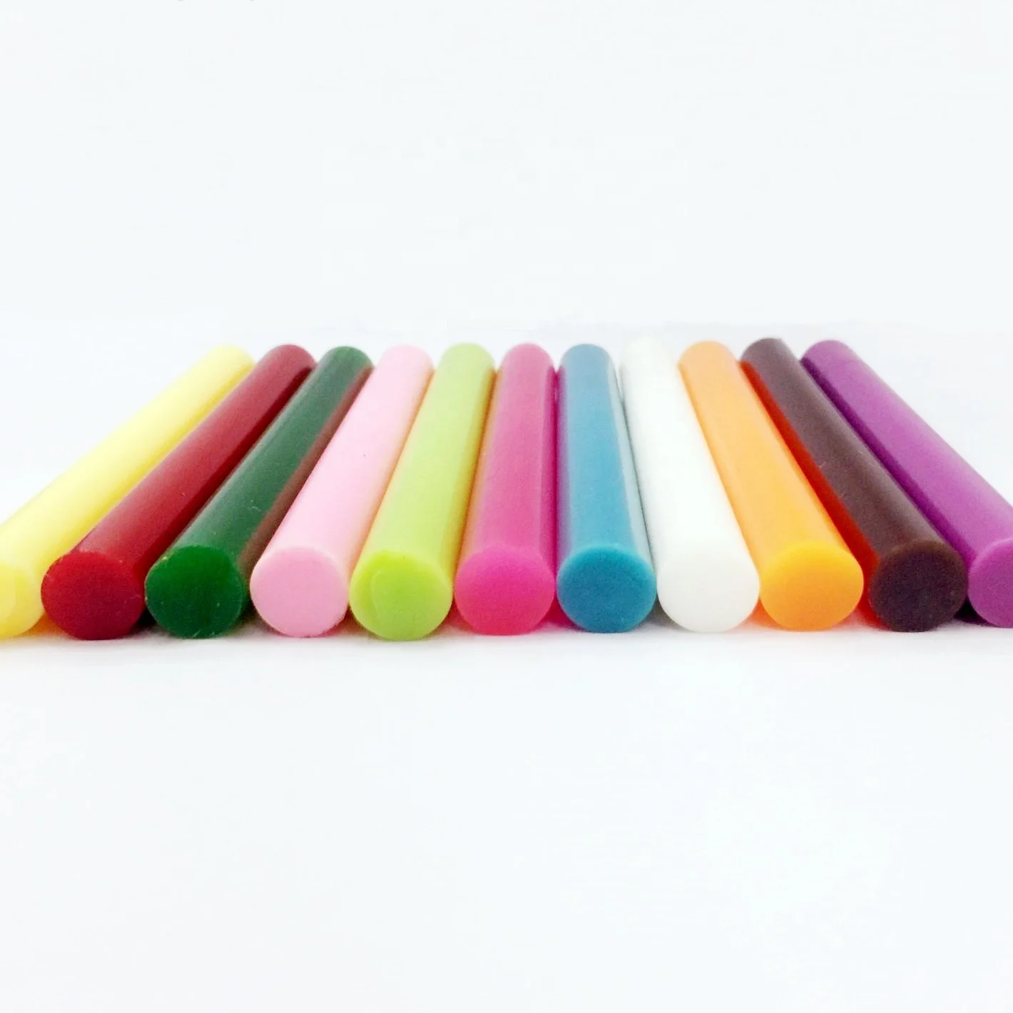 
7mm color hot melt glue stick 11mm silicone glue stick 