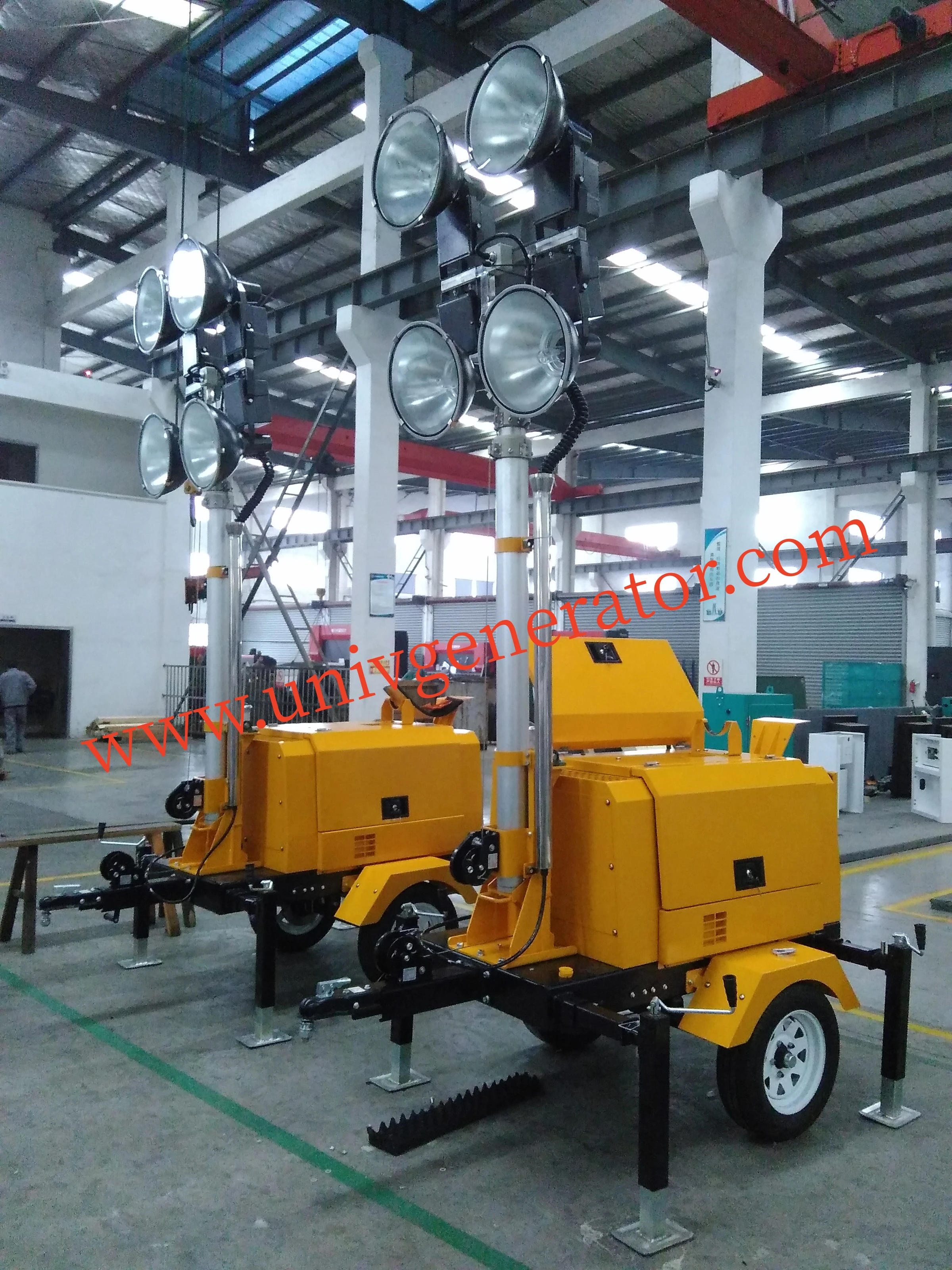 5kw Mobile Light Tower Diesel Generator