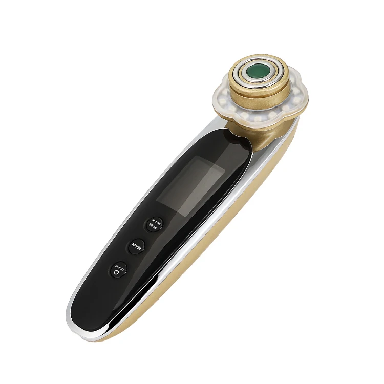 Уход за кожей красота Вибрация RF удаление морщин массажер для лица со светодиодной фотонной терапией