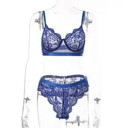 Wholesale Fashion Lace Stitching Lesbian Wedding Night 2 PC Crossdresser Underwear Lingerie For Women Brides