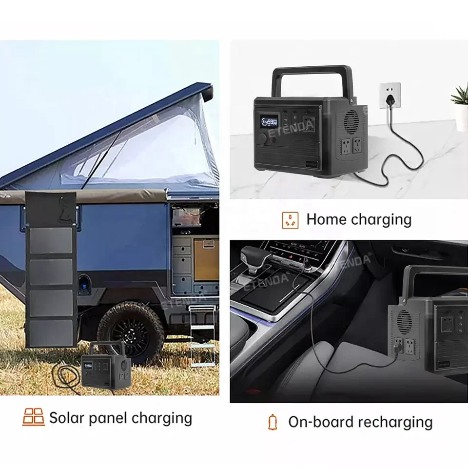 Durable Portable Power Station 1000W AC output Solar Generator for Portable Power Pack for Power Outages