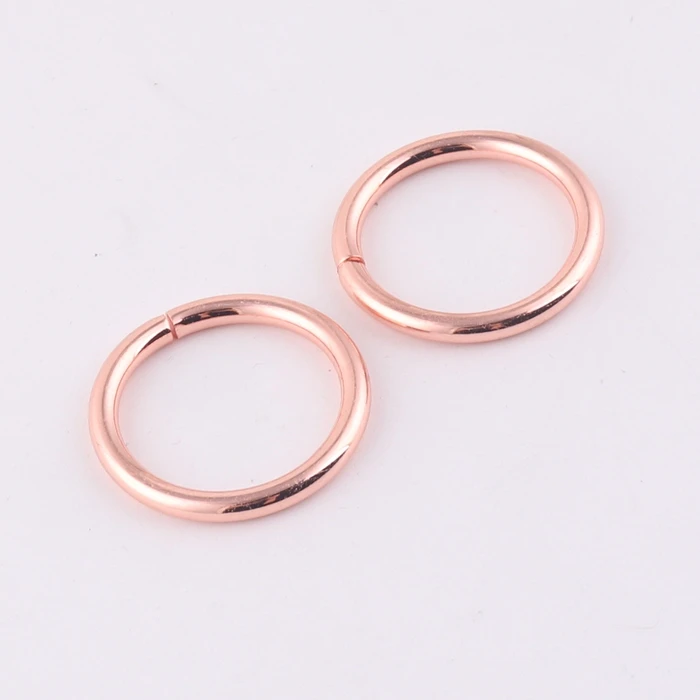 factory supply rose gold small metal bag d ring o ring for handbag