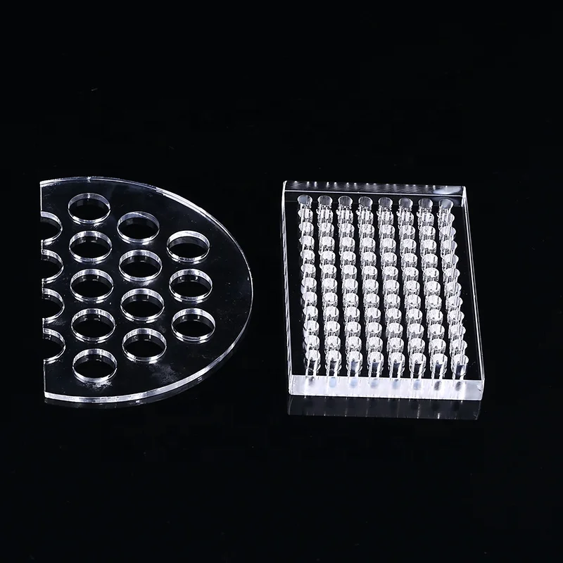 Quartz glass sheet high temperature precision cutting perforated glass laser slotting custom