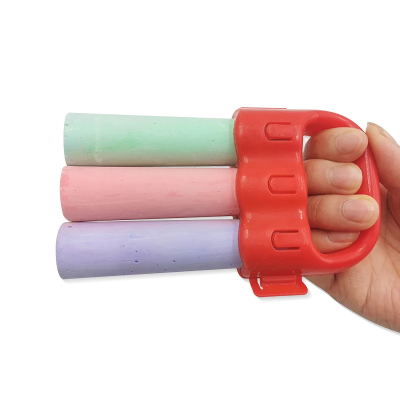 popular 3-chalks chalk holder for school jumbo chalk
