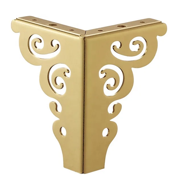 Wejoy Hardware accessories for furniture use hollowed out design sofa leg carved head bed cabriole legs