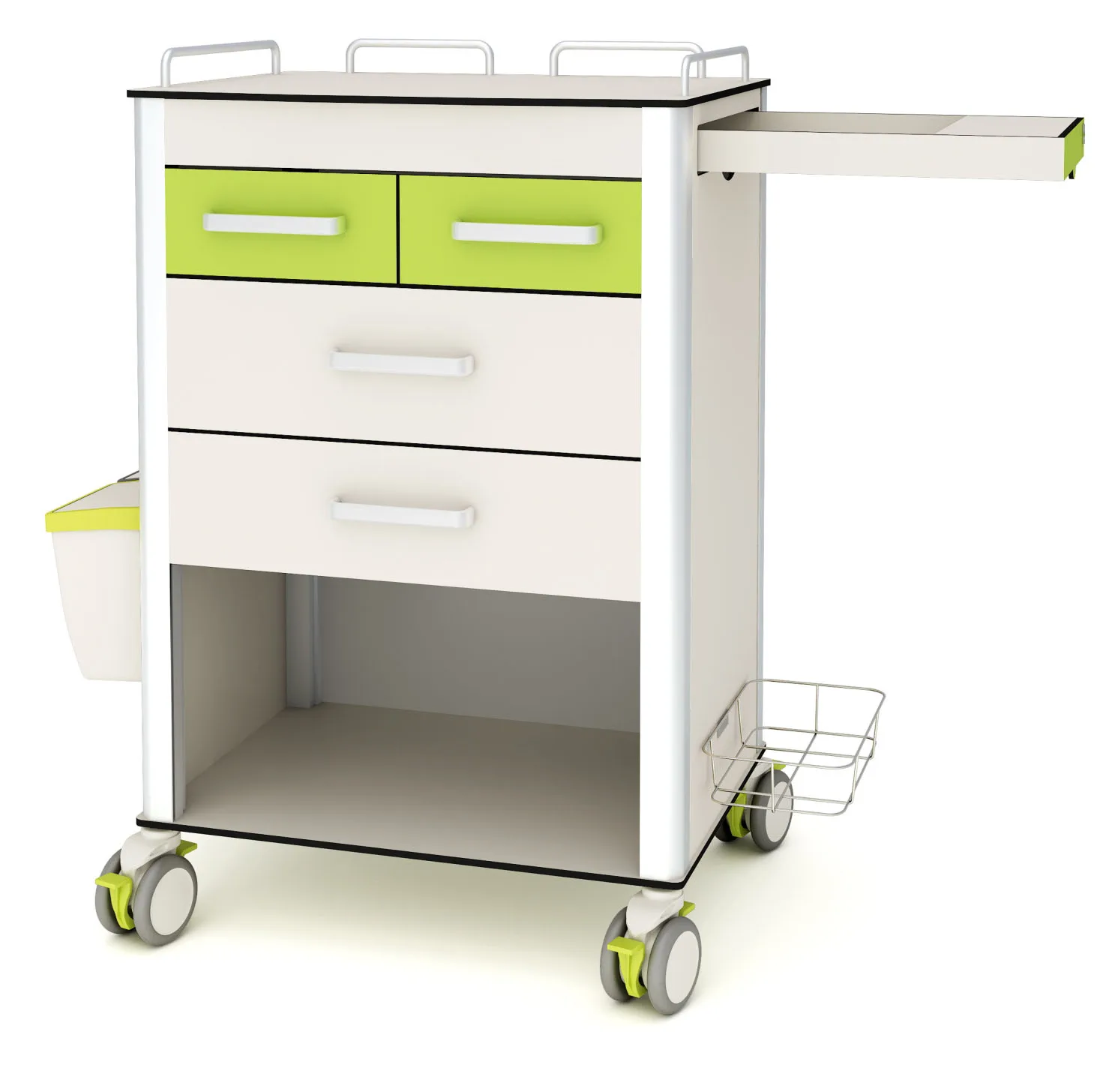 
Hospital Treatment Medical Trolley Pharmacy Cart Cabinets Manufacturer 
