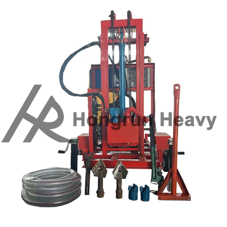 Best-selling 150m diesel water well drilling rig with diamond drill bit can drill rock