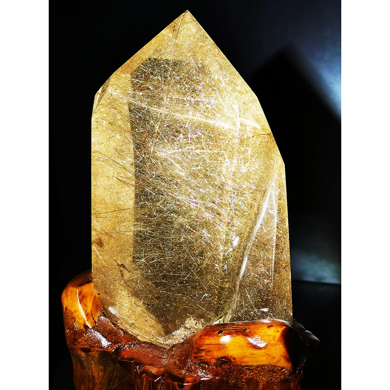 Wholesale Natural  golden Rutilated Quartz Points reiki Rutile crystal Towers Rock  Rutilated Quartz tower For healing