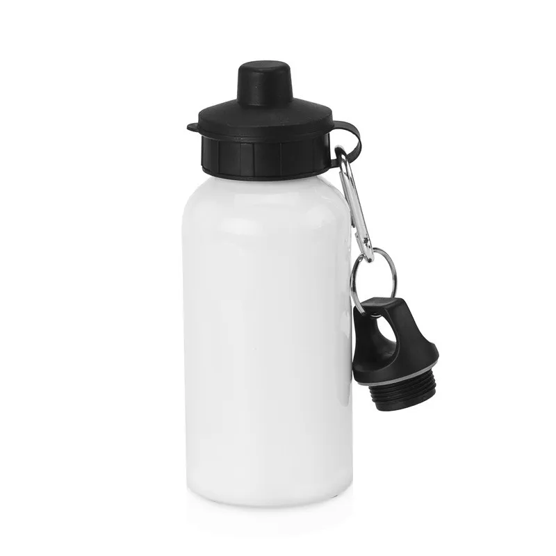 Hot Selling 500 ml White Sublimation Aluminum Water Bottle With 2 Lids