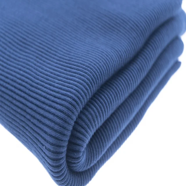 
2020 New Desgin Wholesale 100% Cotton 2x2 Knitting Rib Fabric For Cloth Cuff Factory Directly Sale 