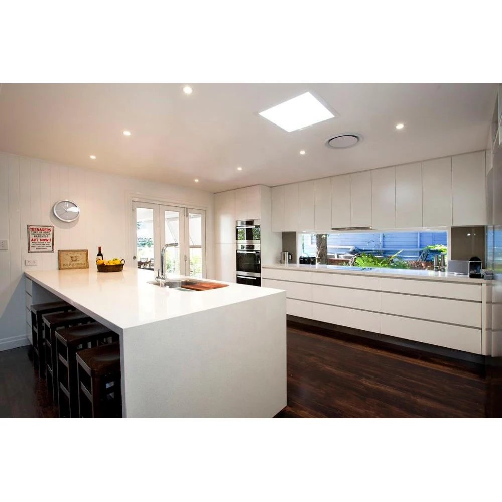 Австралийский современный дизайн, глянцевый лаковый кухонный шкаф без рук