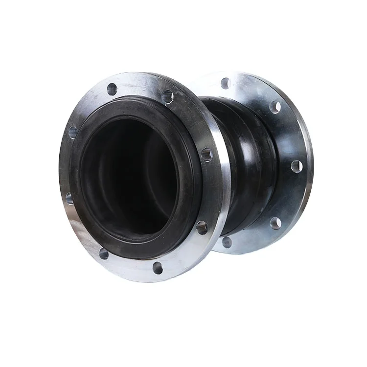 Competitive price zinc plating flange adapter connector flexible pipe double sphere rubber joint