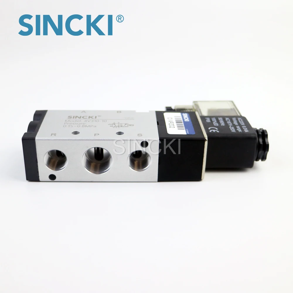 4V310-10 12V DC 5 port 2 way double coil Solenoid Valve