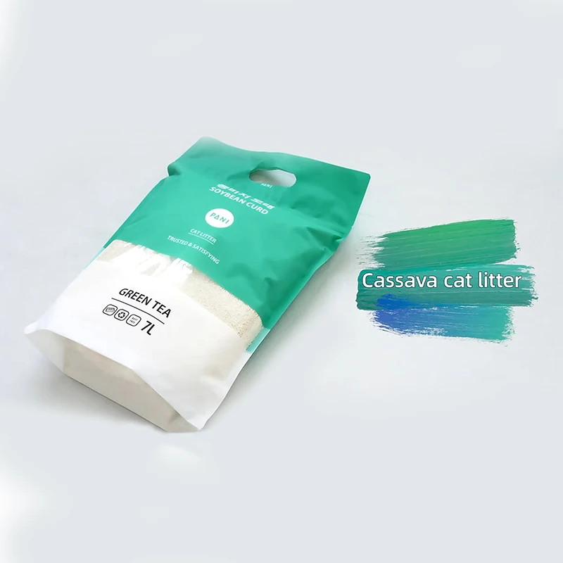 OEM/ODM Factory Cassava Litter Wholesales Lower price Firm Clumping Low Dust Cassava Sand Easy Clean Plant Cassava Litter Sand