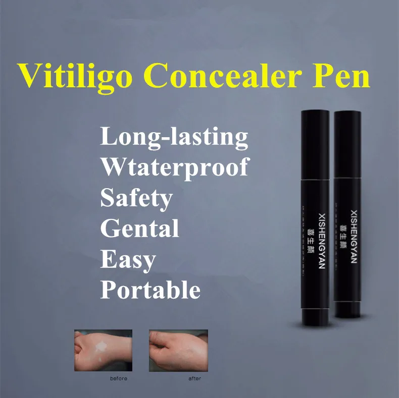 Women Men Face Discolored Skin Vitiligo Patches Makeup Vitiligo Leukoderma Covering  Waterproof Concealer Cream