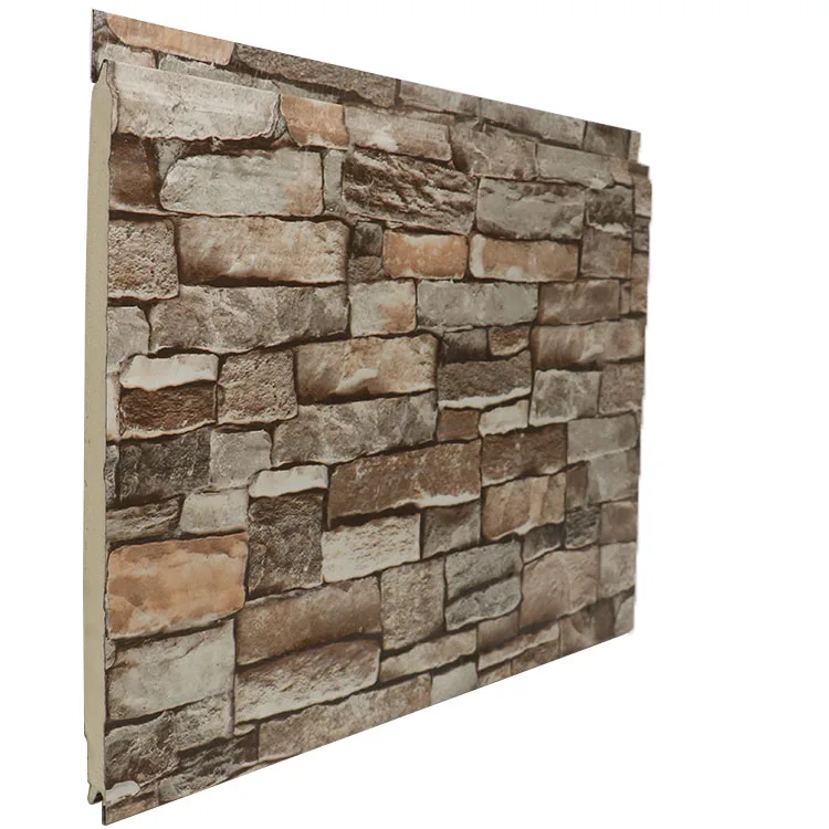 Polyurethane artificial stone wall panel high quality lightweight modular wall combination exterior wall siding panel
