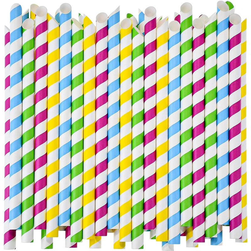 Food Coffee Milk Tea Drink Stirrer Straw Paper Straws 22Cm 20Cm Ecofriendly Straws Wholesale Tableware