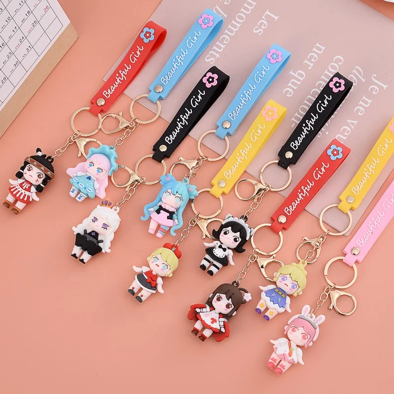 Leye 2021 New promotional high quality 3d FDG cartoon character 3D soft pvc rubber Keychain