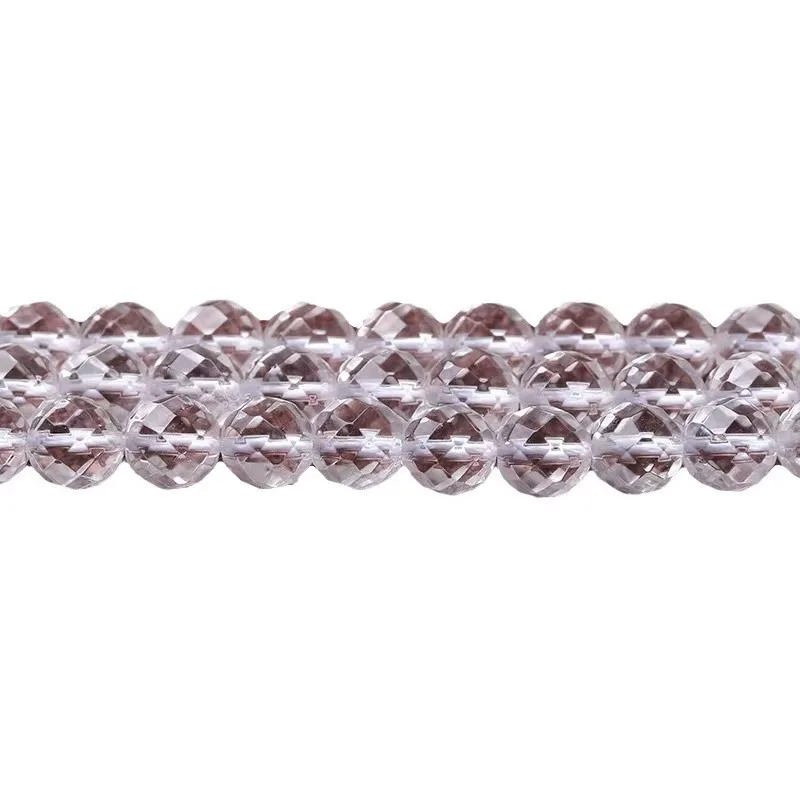 6mm Top quality Faceted White crystal beads for jewelry making