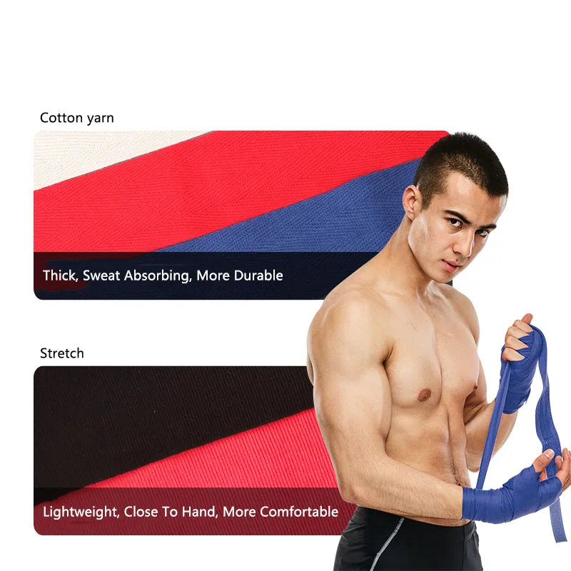 TMT Custom Design Printed Boxing Wrap 1Pair Sports Strap Boxing Bandage Sanda Muay Taekwondo Hand Glove Wrap hand guard Belt