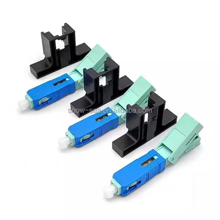 FTTH Passive SC/UPC SC/APC Quick Field Assemble Wedge T Click Type Fiber Optic Fast Connector