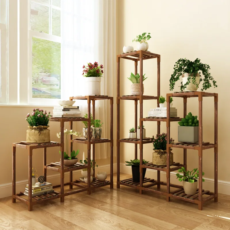 Factory Supply Shape Changeable Wooden Garden Planter Size SML Planter for Flower Plant Vegetable