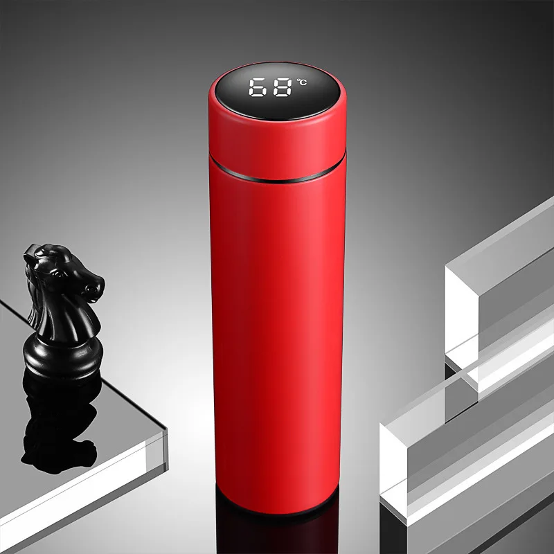 Wholesale Stainless Steel Thermo Led Temperature Display Vacuum Insulated Smart Water Bottle Outdoor Travel Camping Hiking