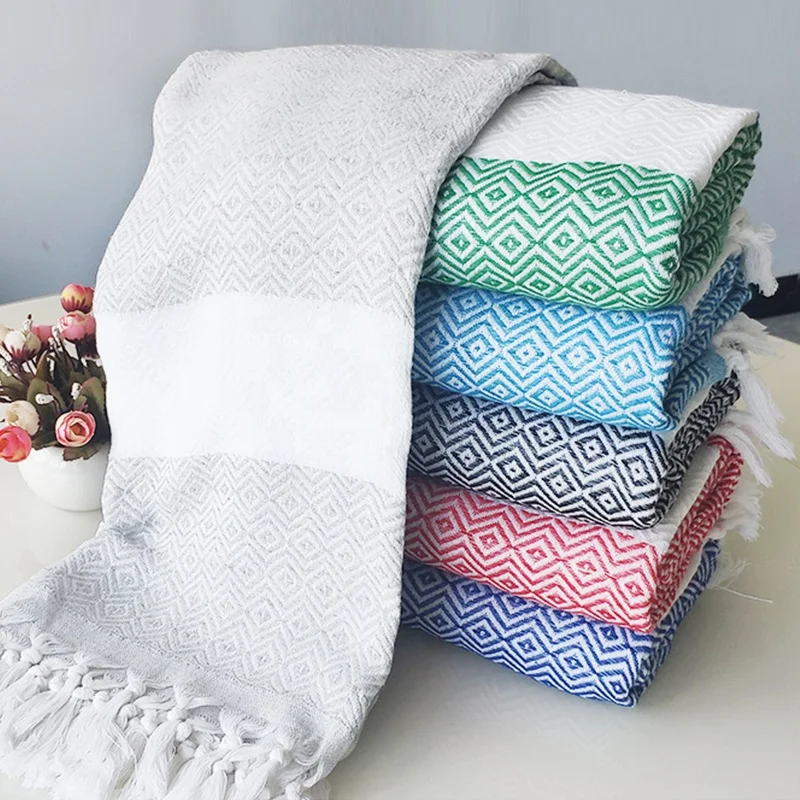 Toalla De Playa Algodon Bulk 100% Turkish Cotton Stripe Beach Towel Handmade Fouta Yoga And Sports Beach Towels