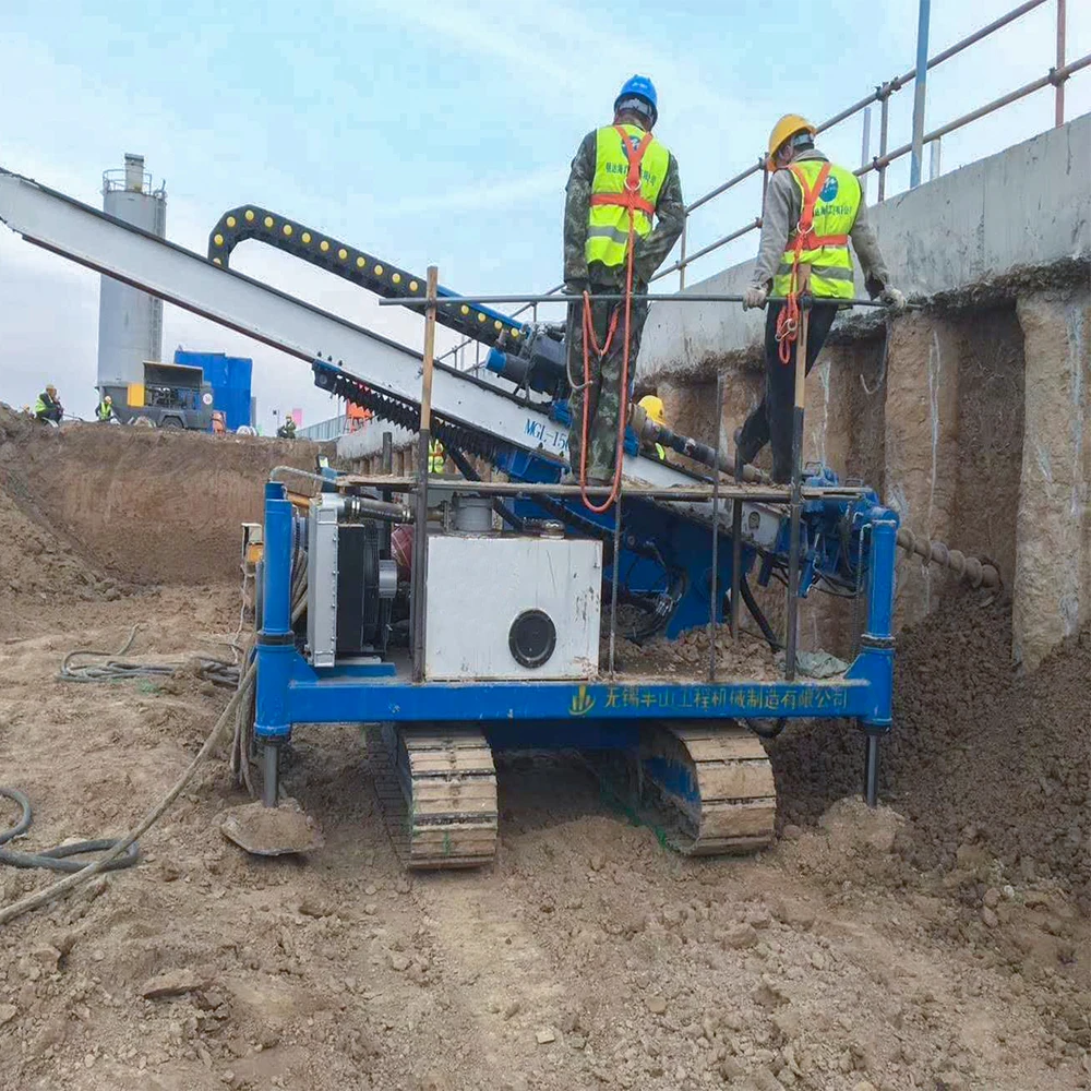 Walker MDL180 full hydraulic rock and earth ground hole drilling machine