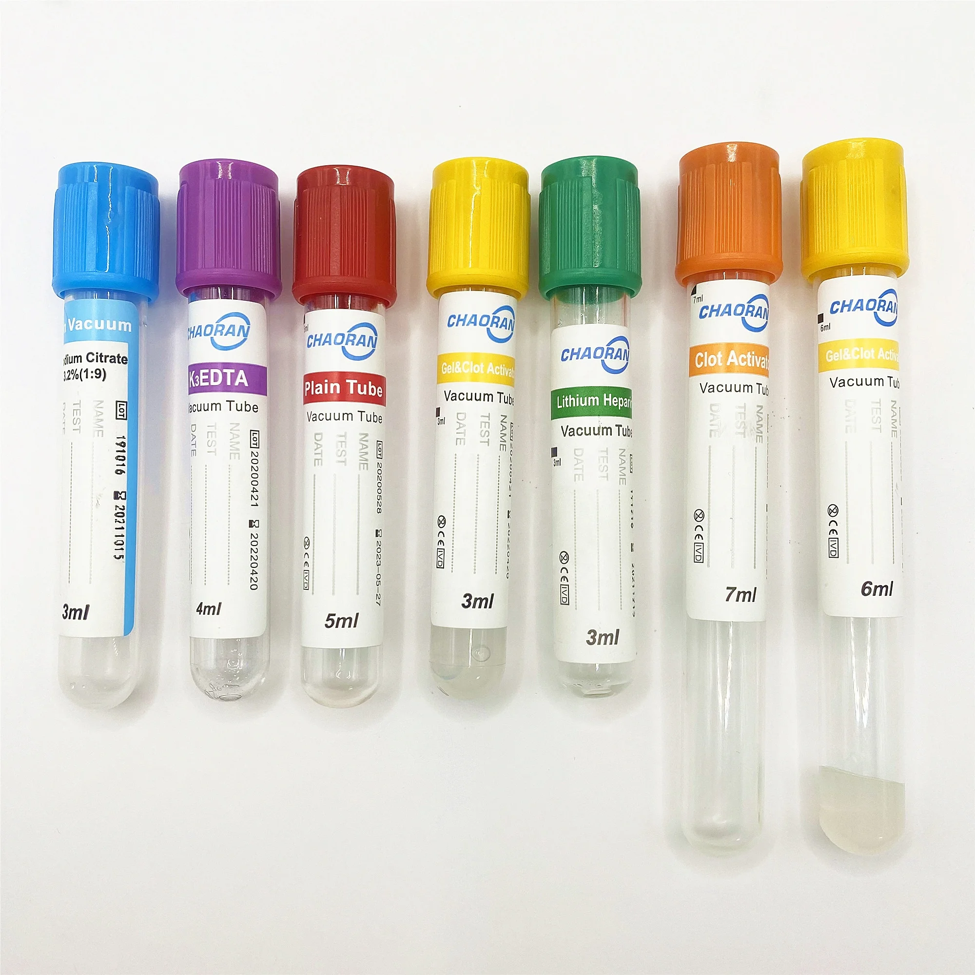 Medical Disposable Use Blood Collection Tube Blood Sample Tubes Manufacturers