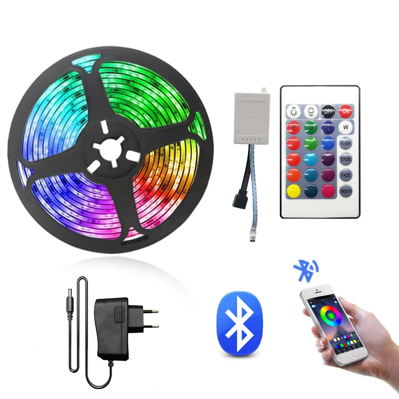 Home Brighter 5M 10M 15M Phone App Controlled Lamp Smart LED Strip Lights for Home