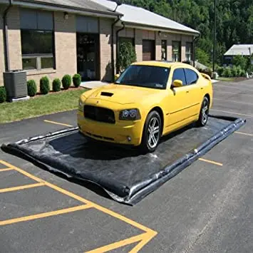 high Quality Portable Mobile PVC inflatable car wash mat Garage Floor Car Wash Mat Water Containment Mats