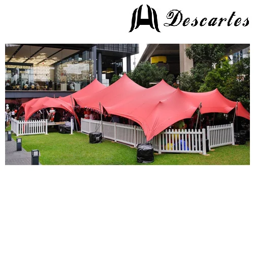 Aluminum pole frame outdoor flexible stretch tent for large events