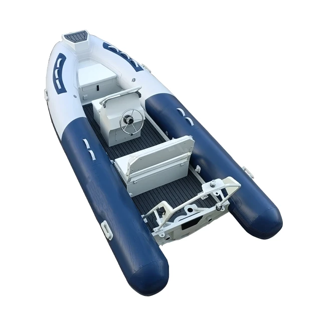 13ft AL RIB 420 Aluminum PVC/Hypalon/Orca Rigid Inflatable Boat With Outboard Engine