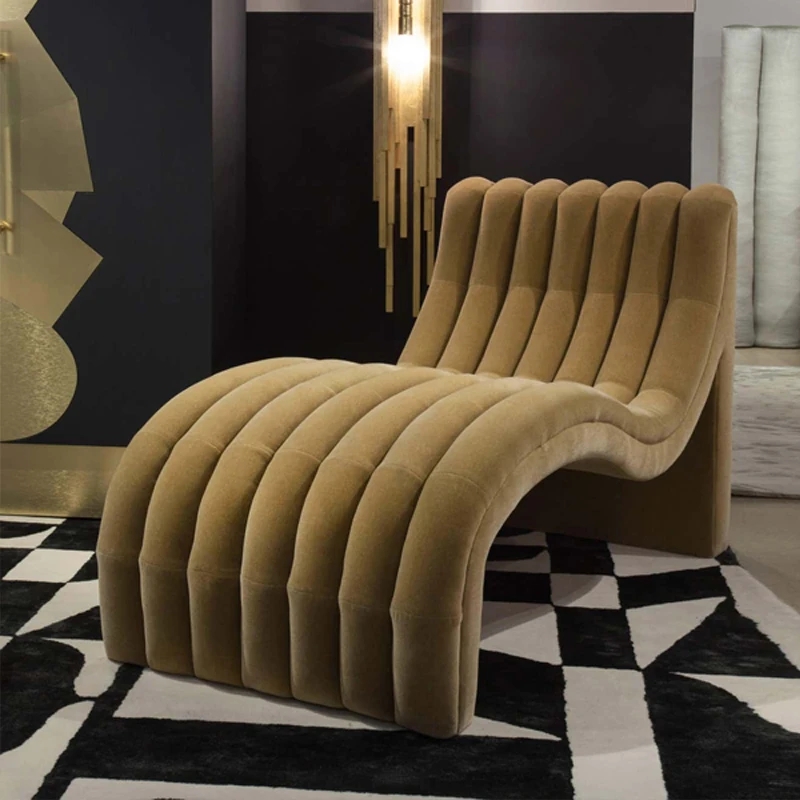 High Quality Classic Design Hotel Lobby Lounge Armchair Special Shaped Office Upholstered Fabric Chair Home Furniture Foam