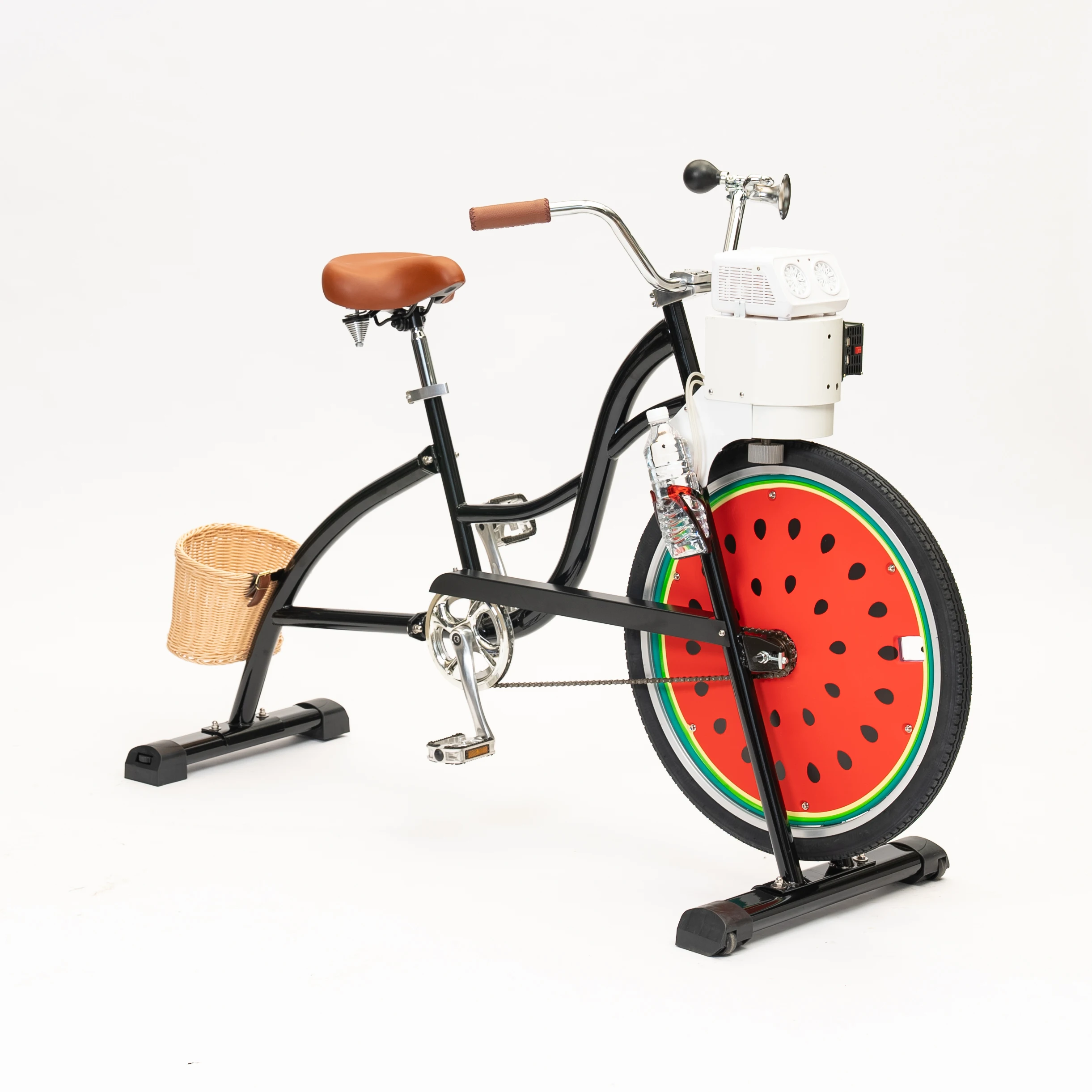 EXI factory bubble maker machine with hand cranked power generator bike generator balance bike for amusement park 1 wheel bikes