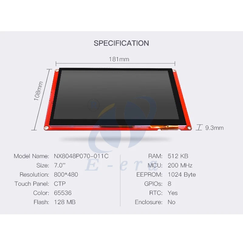 Nextion 4.3 inch 5 inch 7 inch NX8048P070-011C NX8048P070-011R Intelligent  LCD Module touch screen LCD Display