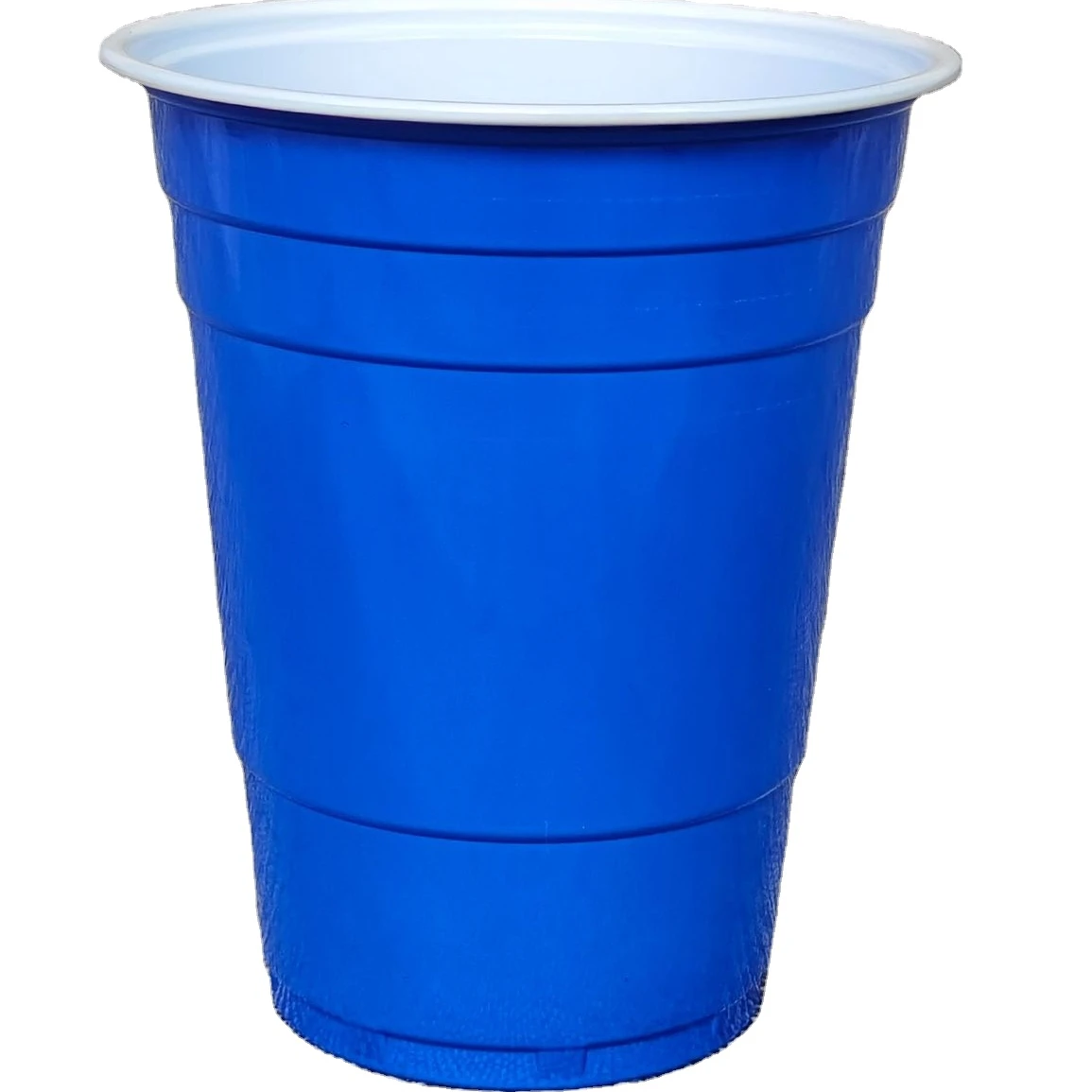 16 oz Blue Disposable Plastic Cups Hot Sealing PS Cups Party Cups