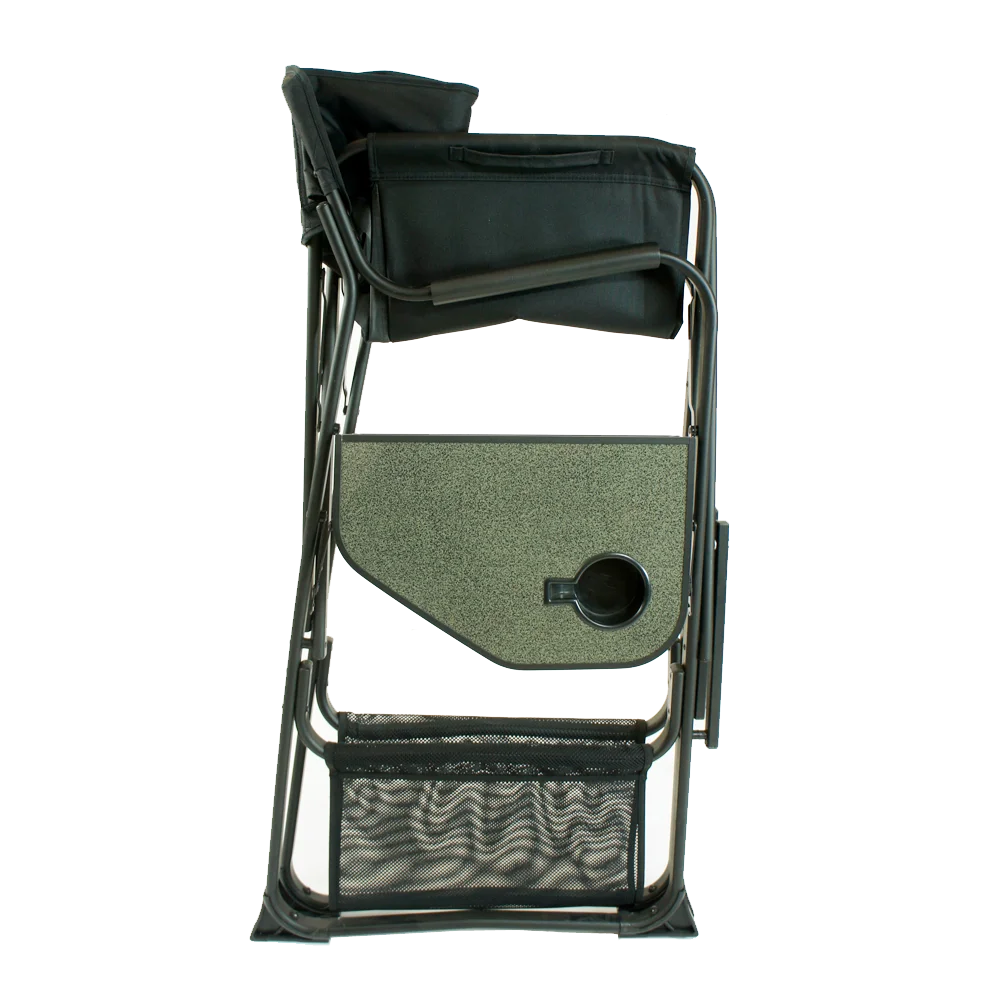 Onwaysports tall aluminium barber director chair portable makeup artist chair with side table