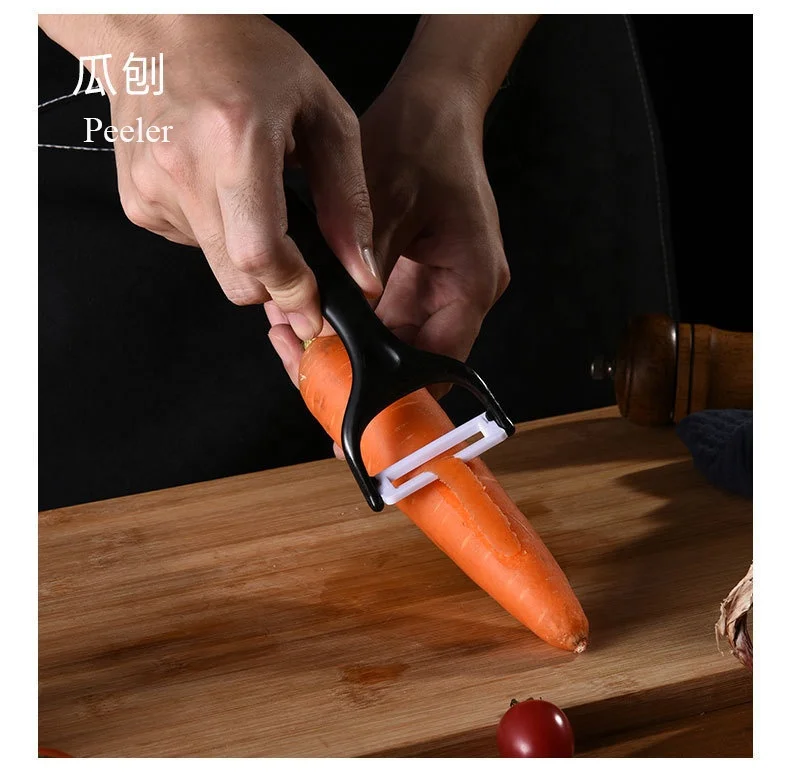 4 PCS Non Stick Black Color Coating Blade Knives Set 8 Inch High Carbon German Stainless Steel Chef Knives with Ergonomic Handle