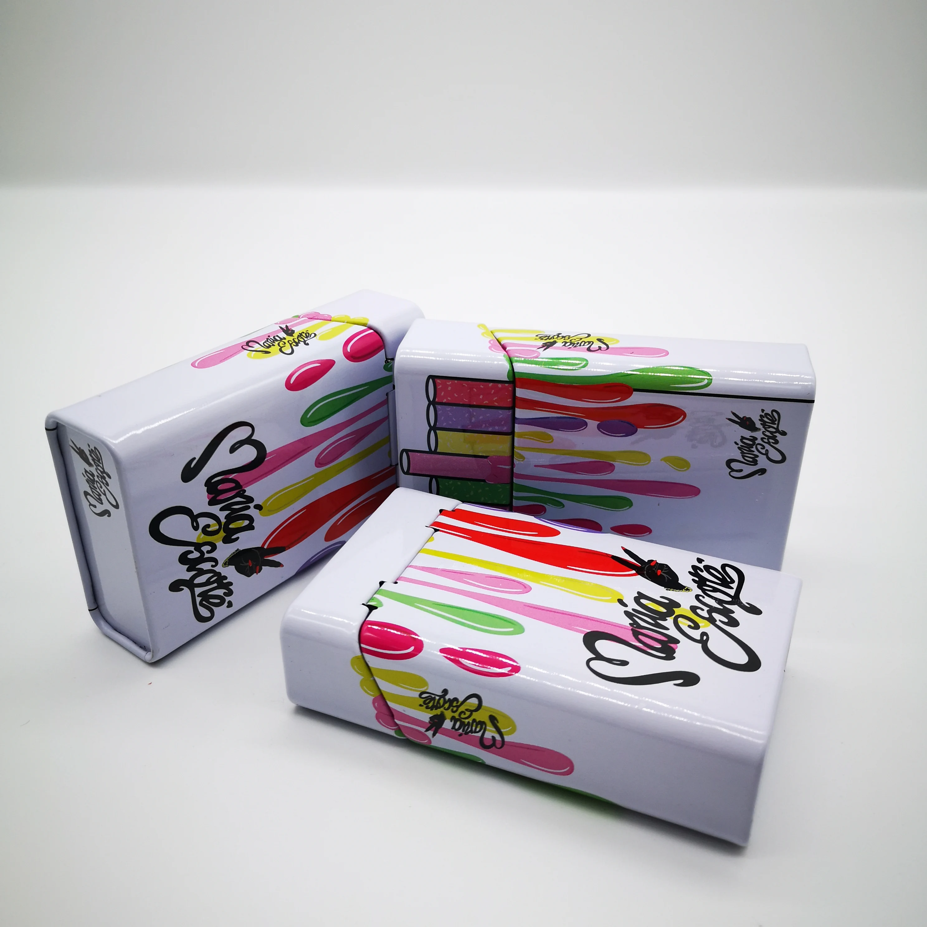 
10 and 20 cigarette packaging tin box cigarette tin case 