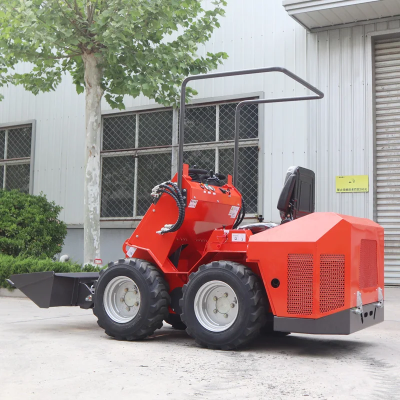 Free Shipping mini skid steer loader stump grinder Snow Blower 400KG 500KG Loader Kubota Diesel Engine skid steer loader Mini