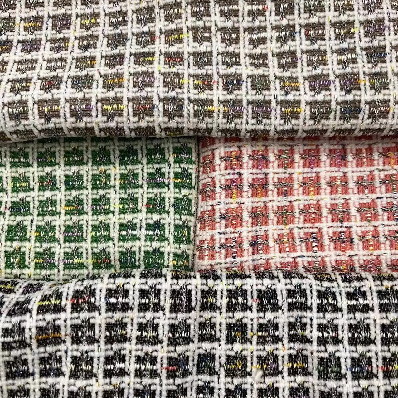 High quality knitted breathable 310gsm jacquard 91%polyester 8%rayon 1%spandex fabrics for shirt